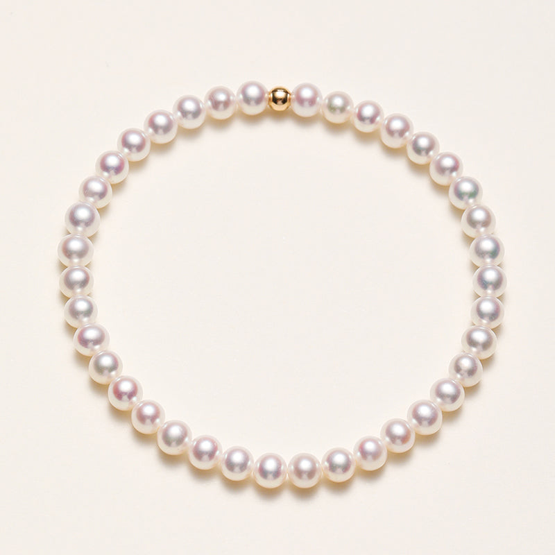 3-4mm freshwater pearl bracelet near round good luster S925 sterling sliver accessories